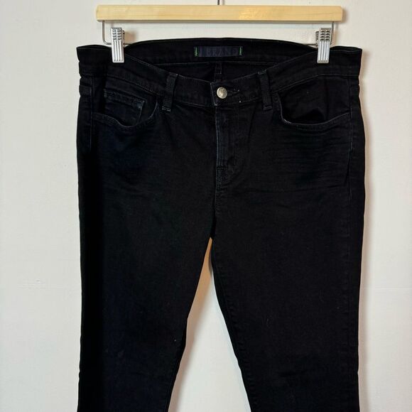 J Brand Black Jett Low Rise Skinny Jeans Style 3912C026 Women's Size 31 - Picture 5 of 12